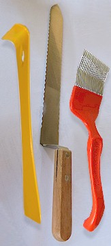 Hive Tool, Uncapped Knife & Uncapping Fork